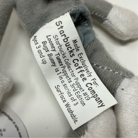 Starbucks • Vintage Looney Tunes Bugs Bunny Puppet - Picture 5 of 5